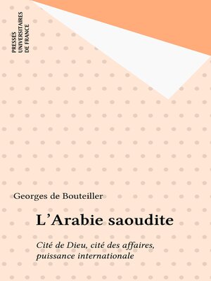 cover image of L'Arabie saoudite